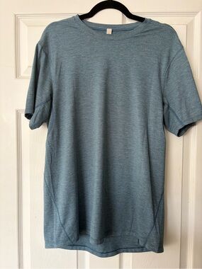 lululemon athletica Light Heather Blue Short-Sleeve Tee